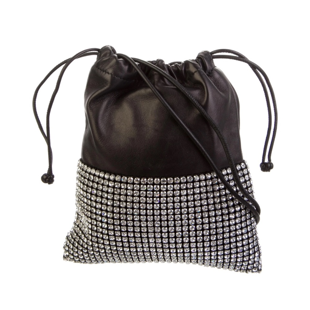 ALEXANDER WANG CRYSTAL EMBELLISHMENTS LEATHER SHOULDER BAG STUNNING